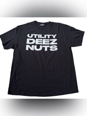 DEEZ NUTS XL Black Tee by The Hundreds x Drift (Limited Run!)